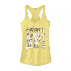 Майка для юниоров с изображением Микки и друзей Диснея и логотипом Racerback с графическим рисунком Disney