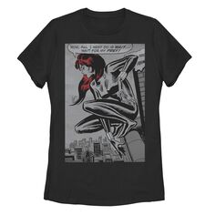 Классическая футболка в стиле ретро с рисунком Marvel Black Widow для юниоров Licensed Character