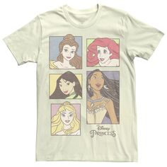 Классическая футболка с изображением бойфренда в коробке с изображением принцесс Диснея для юниоров и портретов Disney