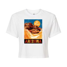 Укороченная футболка с рисунком Arizona для юниоров Licensed Character, белый