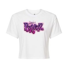 Укороченная футболка с логотипом Bratz Airbrush для юниоров Licensed Character, белый