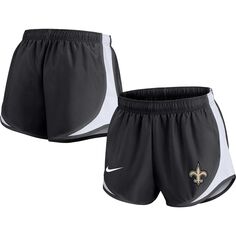 Женские черные шорты Nike New Orleans Saints Tempo большого размера Nike