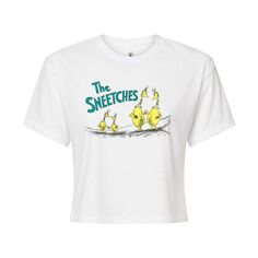 Укороченная футболка с рисунком Dr. Seuss &quot;The Sneetches&quot; для юниоров Licensed Character, белый