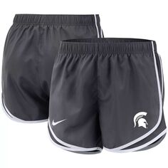 Женские шорты Nike Anthracite Michigan State Spartans Team Tempo Performance Nike