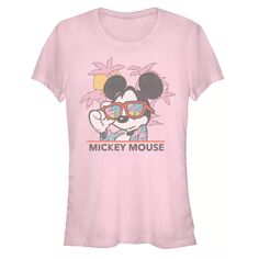 Классная приталенная футболка с тропическим принтом Disney&apos;s Mickey Mouse для детей Disney