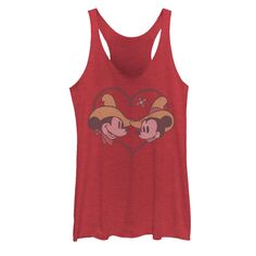 Детская майка с рисунком «борцовка» Disney&apos;s Mickey And Friends Mickey &amp; Minnie Cowboy Heart Junior Disney