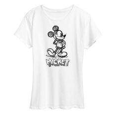 Женская футболка с рисунком Микки Мауса Диснея Licensed Character, белый