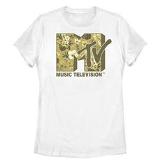 Детская футболка с логотипом MTV Vintage Bahama Fill Licensed Character, белый