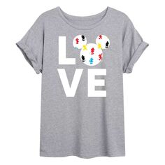 Детская футболка Disney&apos;s Mickey Mouse Mickey Love с струящимся рисунком Disney