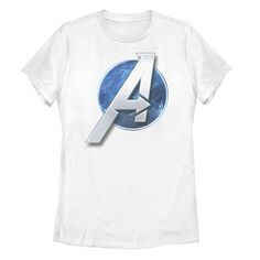 Детская футболка с ярким круглым логотипом Marvel The Avengers Licensed Character, белый