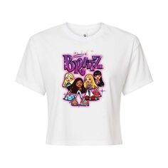 Укороченная футболка Bratz Doll Group для юниоров Licensed Character, белый