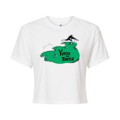 Укороченная футболка с рисунком Dr. Seuss Yertle The Turtle для юниоров Licensed Character, белый