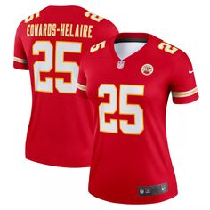 Женская красная майка Nike Clyde Edwards-Helaire Kansas City Chiefs Legend Nike