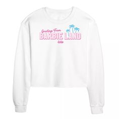 Детская футболка Barbie The Movie Greetings Barbie Land с графическим рисунком Licensed Character, белый