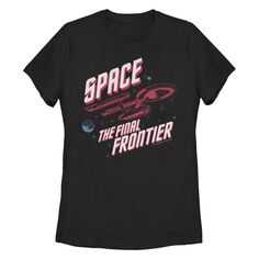 Неоновая космическая футболка из оригинальной серии Star Trek для юниоров Licensed Character