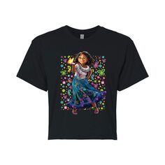Укороченная футболка с рисунком Maribel от Disney&apos;s Encanto Juniors Disney, черный