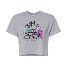 Укороченная футболка с рисунком Casita от Disney&apos;s Encanto Juniors Disney, серый