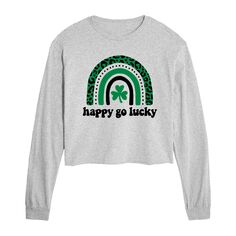 Укороченная футболка с длинным рукавом для юниоров Happy Go Lucky Licensed Character
