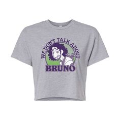 Укороченная футболка с рисунком Bruno от Disney&apos;s Encanto Juniors Disney, серый