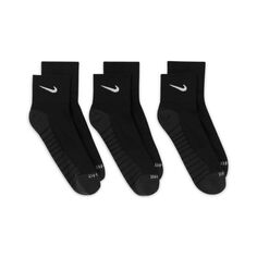 Женские 3 пары носков для тренировок с максимальной амортизацией Nike на каждый день Nike, черный