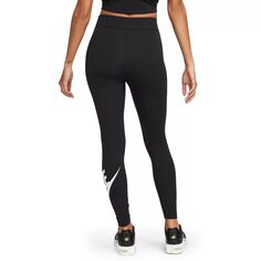 Женские леггинсы с рисунком Nike Sportswear Classics с высокой талией Nike, черный