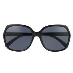 Женские большие квадратные солнцезащитные очки Levi&apos;s 5 мм Levi&apos;s, черный Levis