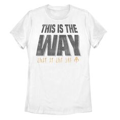 Футболка «This Is The Way» для юниоров с выцветшей надписью «Звездные войны, мандалорец» Licensed Character