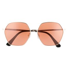 Женские солнцезащитные очки Levi&apos;s 59 мм, металлические шестиугольные с геометрическим рисунком Levi&apos;s, золотой Levis