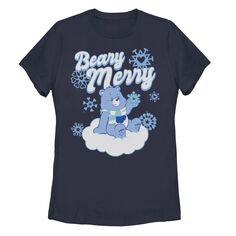 Рождественская футболка «Снежное облако» для юниоров Care Bear Grumpy «Beary Merry» Licensed Character