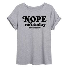 Оверсайз-футболка с рисунком Nope Not Today для детей Juniors&apos; Nope Not Today Licensed Character