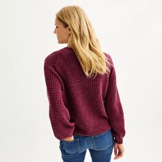 Женский пуловер с рукавами-воздушными шарами Sonoma Goods For Life Sonoma Goods For Life