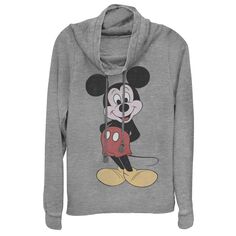 Детский винтажный свитшот с воротником-хомутом и Микки Маусом Disney Mickey Mouse Licensed Character