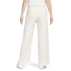 Женские флисовые брюки средней посадки Nike Sportswear Club с широкими штанинами Nike, белый