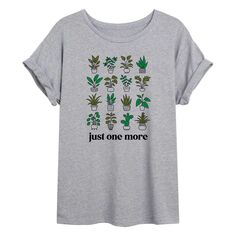 Струящаяся футболка Juniors&apos; Plant &quot;Just One More&quot; Licensed Character