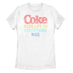 Coca Cola Coke для юниоров добавляет футболку с надписью Life Licensed Character