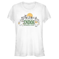 Облегающая футболка для юниоров Star Wars Kneesaa Wicket The Forest Moon of Endor Summer Camp Licensed Character