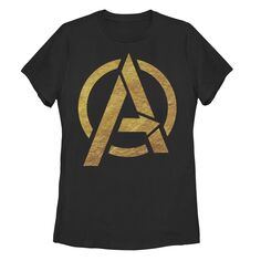 Детская футболка с графическим логотипом Marvel Avengers из золотой фольги Licensed Character