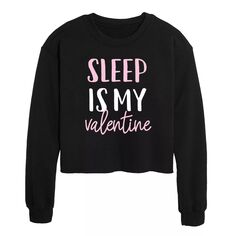 Укороченный свитшот Juniors&apos; Sleep is My Valentine Licensed Character