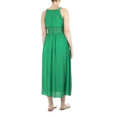 Женское платье макси с крючком и отделкой Nina Leonard Nina Leonard, ярко-зеленый
