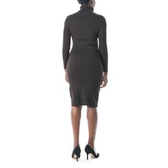 Женское платье-свитер миди Nina Leonard Nina Leonard, коричневый