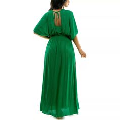 Женское платье макси со сборками Nina Leonard Nina Leonard, ярко-зеленый
