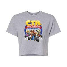 Укороченная футболка с рисунком Crash Bandicoot CTR для юниоров Licensed Character