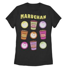Юниорская футболка Maruchan с неоновым логотипом и графическим изображением чашки Licensed Character