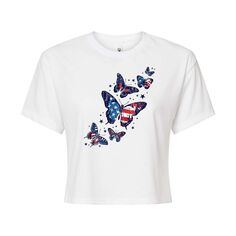 Укороченная футболка USA Butterflies для юниоров Licensed Character