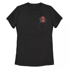 Симпатичная футболка с карманами для подростков Marvel Deadpool Licensed Character