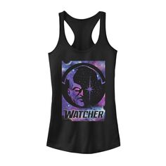 Юниоры Marvel What If Watcher Галактический Плакат Racerback Tank Licensed Character