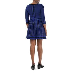 Женское платье-свитер с геометрическим узором Nina Leonard Nina Leonard