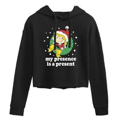 Укороченное худи Juniors&apos; Rugrats Christmas Angelica Licensed Character