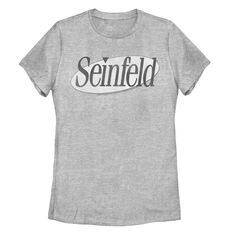 Черно-белая футболка с оригинальным логотипом Juniors&apos; Seinfeld Licensed Character
