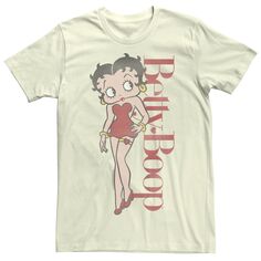 Красная футболка в горошек для юниоров Betty Boop с графическим рисунком Licensed Character